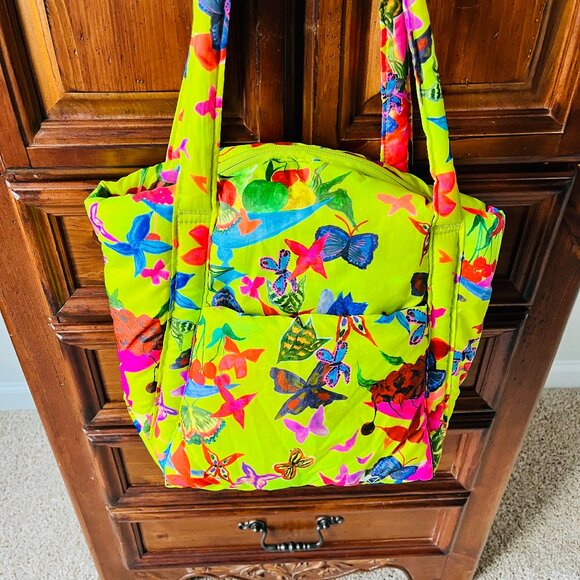 BAGGU x Jessica Williams Puffy Mini Tote, Butterfly Print - Picture 2 of 6